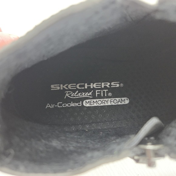 Skechers Vegan Reggae Fest 2.0 Zip On Ankle Boots Shoes Black Gray Women's 11 - Picture 14 of 14